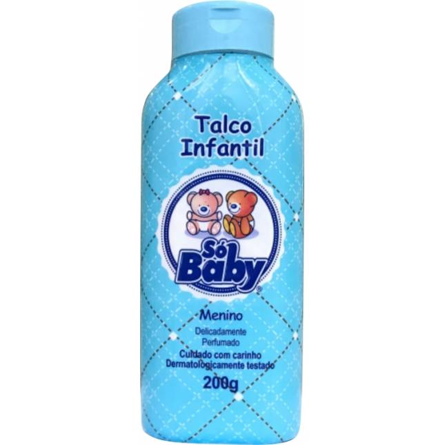 TALCO INFANTIL SO BABY AZUL MENINO